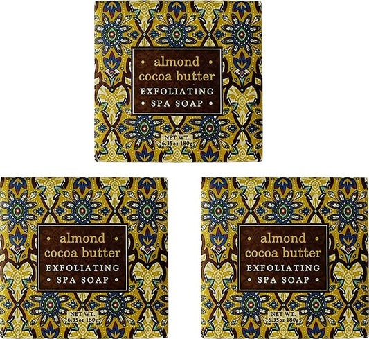 Almond & Cocoa Butter Exfoliating Spa Soap by Greenwich Bay Trading Co.