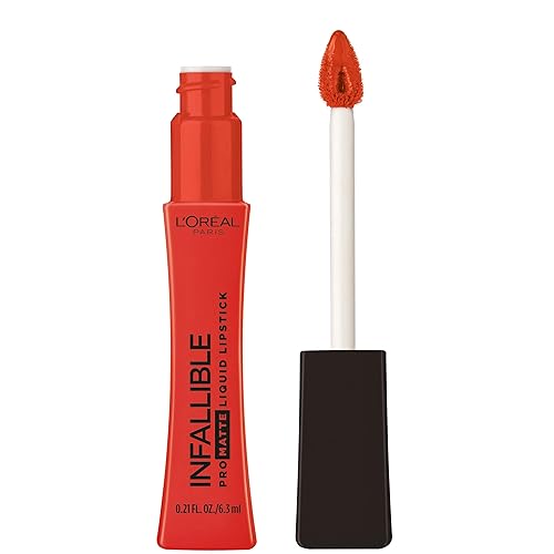 L’Oréal Paris Infallible Pro Matte Liquid Lipstick, Long-Lasting Intense Matte Color, Up to 16HR Wear, highly pigmented, full coverage liquid
