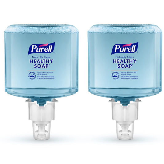 PURELL Brand CLEAN RELEASE Technology (CRT) HEALTHY SOAP Naturally Clean Foam, Fragranced with Essential Oils, 1200 mL Refill for ES6 Soap Dispenser Beauty & Personal Care Purell