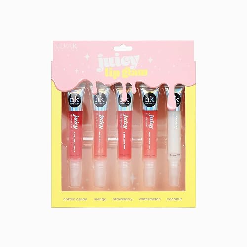 NICKA K NEW YORK Juicy Lip Glam, Lip Shimmer, Vibrant, Brilliant Sparkle, Weightless Shimmery Lip Gloss (Juicy Lip Glam)