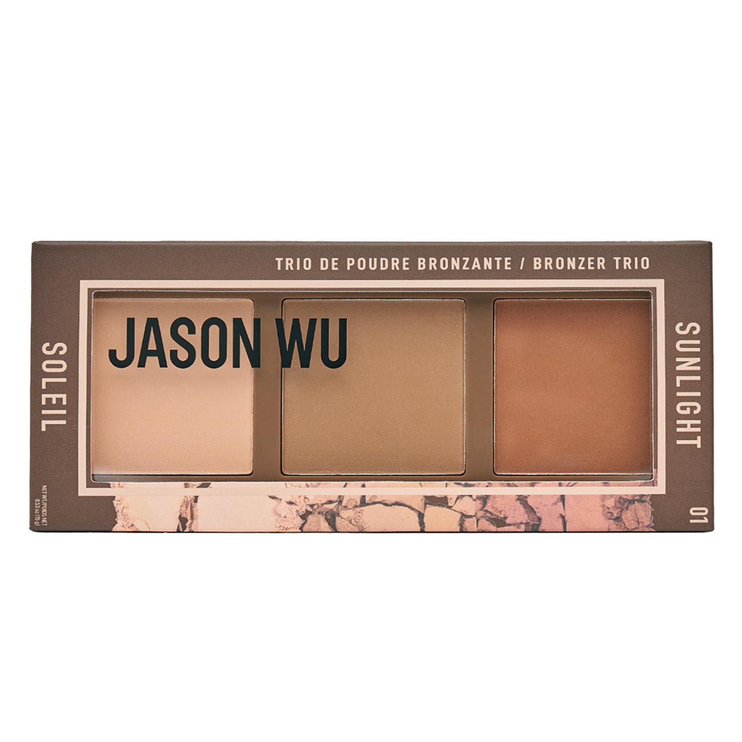 Jason Wu Beauty Sunlight Bronzer Trio - Vegan & Cruelty-Free - 3-Pan Warm Bronzer Palette - Matte Finish for Sun-Kissed Glow - Natural Contour