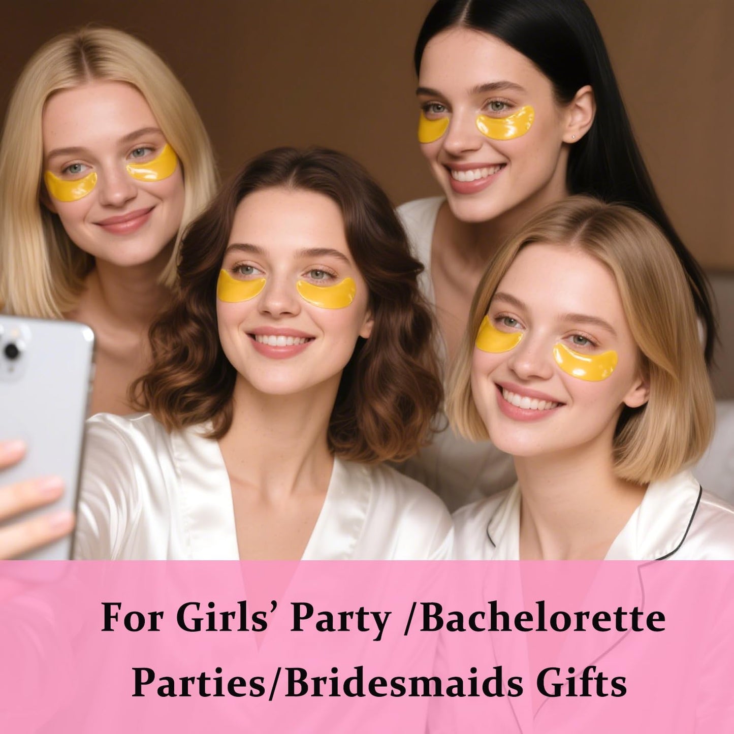 30 Pairs 24K Gold Eye Masks & Lip Masks, Under Eye Patches for Puffy Eyes, Lip Mask Skincare, Small Gifts, Bridesmaid Gifts, Bridal Shower Gifts Beauty and Personal Care Miniling