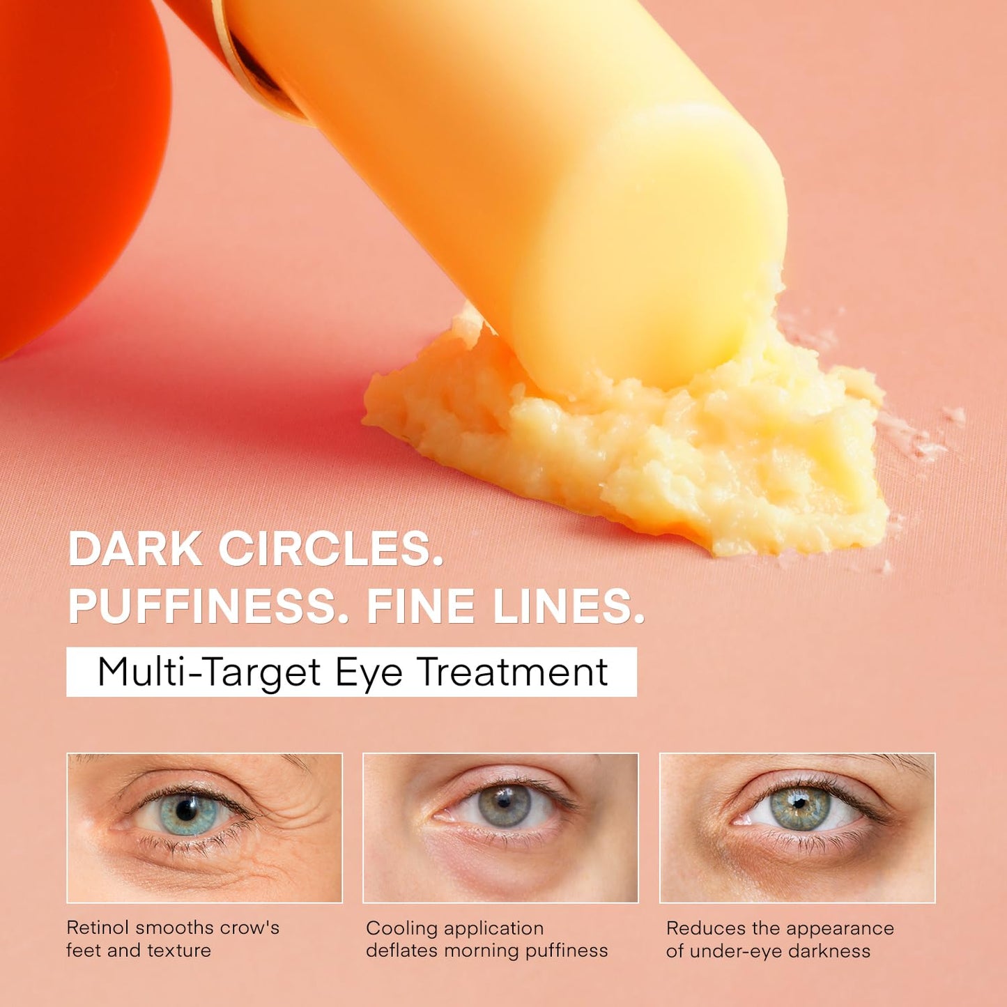 VELAMO ADVANCED Retinol Eye Stick: Renewing & Firming Under Eye Balm for Dark Circles, Puffiness, Fine Lines & Wrinkles - Travel Essentials, Portable Beauty and Personal Care VELAMO ADVANCED