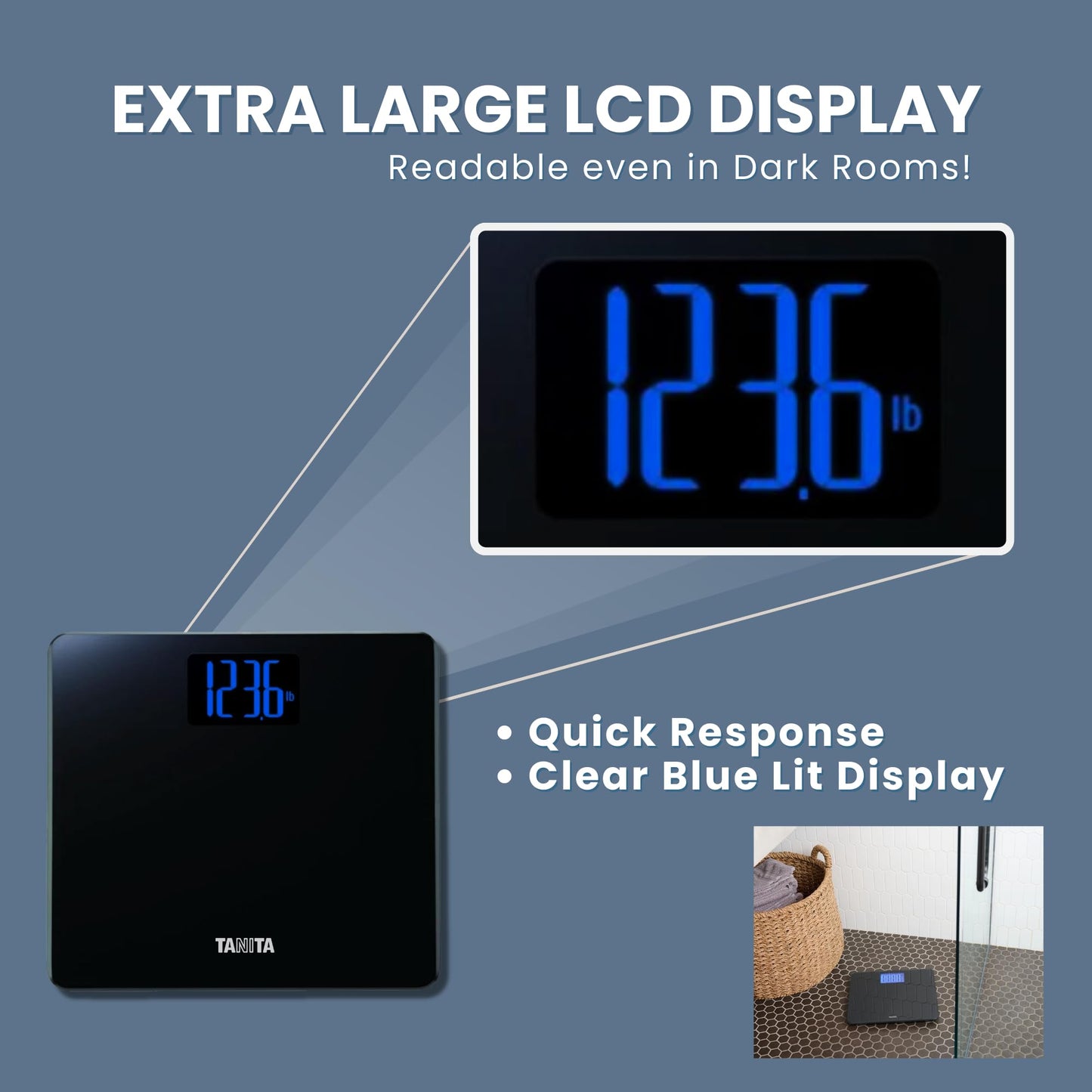 Tanita HD-366 Digital Weight Scale - 440 lbs Capacity - Japan Technology Accurate Digital Weight Scale - Step On Operation, Stylish Design…