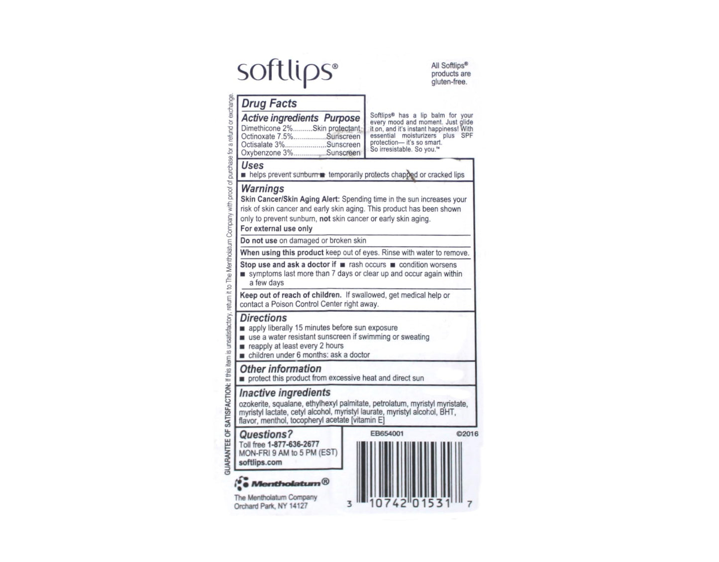 Softlips Lip Protectant/Sunscreen, Value Pack, Cherry, Twinpack