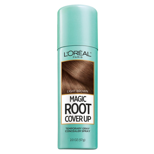L'Oreal Paris Magic Root Cover Up Gray Hair Spray, 100% Gray Hair Coverage with Buildable, Lightweight, Transfer-Resistant, and Temporary Formula