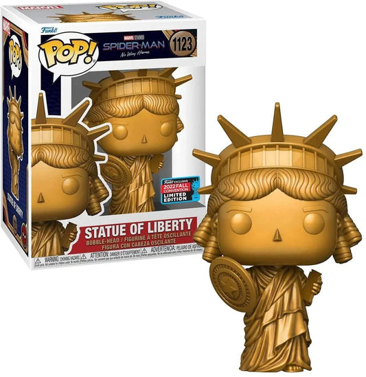 Funko Pop Marvel: Spider-Man No Way Home - Statue of Lady Liberty, Fall Convention - Spider-Man - Amazon Exclusive - Collectable Vinyl Figure - Gift…