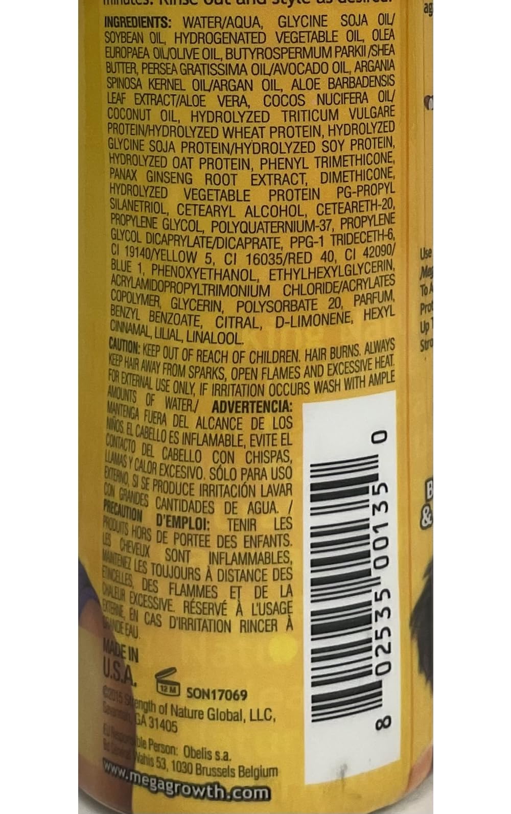 Profectiv Mega Growth Detangling Conditioner, 12 oz (Pack of 3)