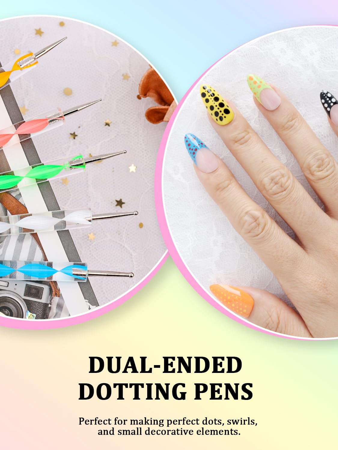 YOOVR Nail Art Tools Set, Nail Stand for Press on Holder for Painting Nails, Nail Art Brushes, Liner Brushes, Nail Dotting Tool, Must Haves Design Beauty and Personal Care YOOVR