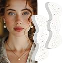 Wodelanle Glitter Freckles Face Tattoo, 24 Count Rose Gold Face Glitter Speckles Makeup Patches, Glow Up Makeup Patches, Cute Glitter Freckles Makeup