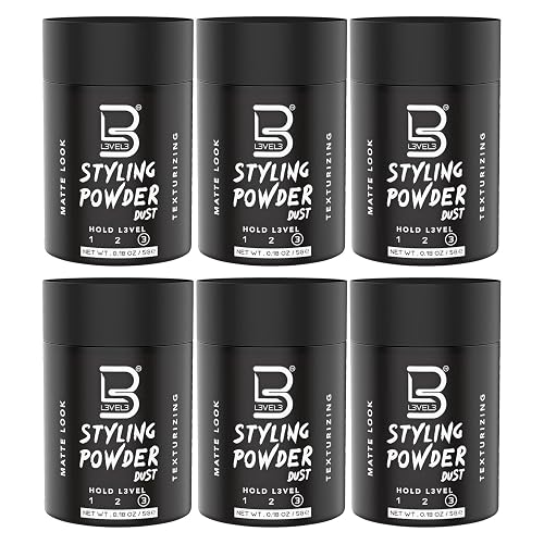 L3 Level 3 Travel Styling Powder - Small 0.18 oz for Travel - Natural Look Mens Powder - Sample Styling Powder
