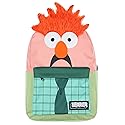 Bioworld The Muppets Beaker 3D Character Hair 17" Backpack Laptop Travel Book Bag Padded Back Adjustable Straps