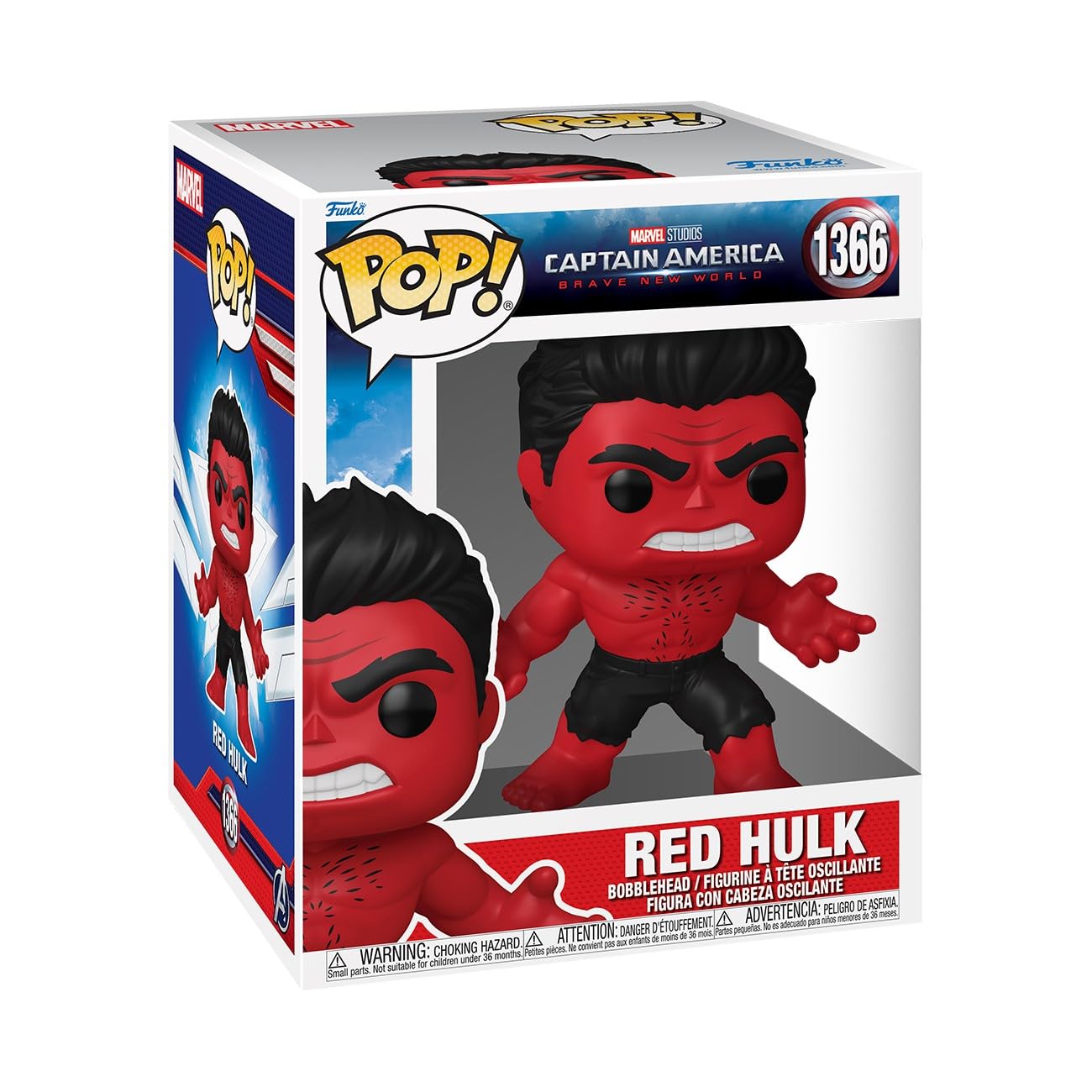 Funko Pop Super: Captain America: Brave New World - Red Hulk - Collectable Vinyl Figure - Gift Idea - Official Merchandise - Toys for Kids & Adults…