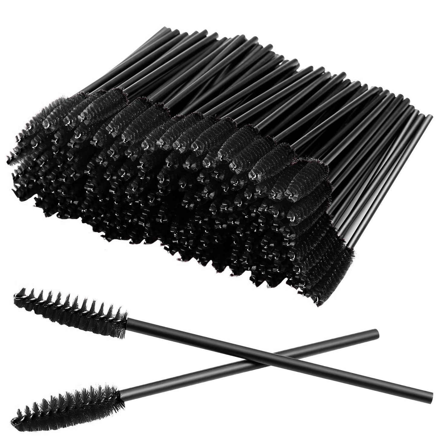GUMIKE 100 Pcs Disposable Eyelash Mascara Brushes for Eye Lashes Extension Eyebrow and Makeup (Black) Beauty and Personal Care GUMIKE Default Title