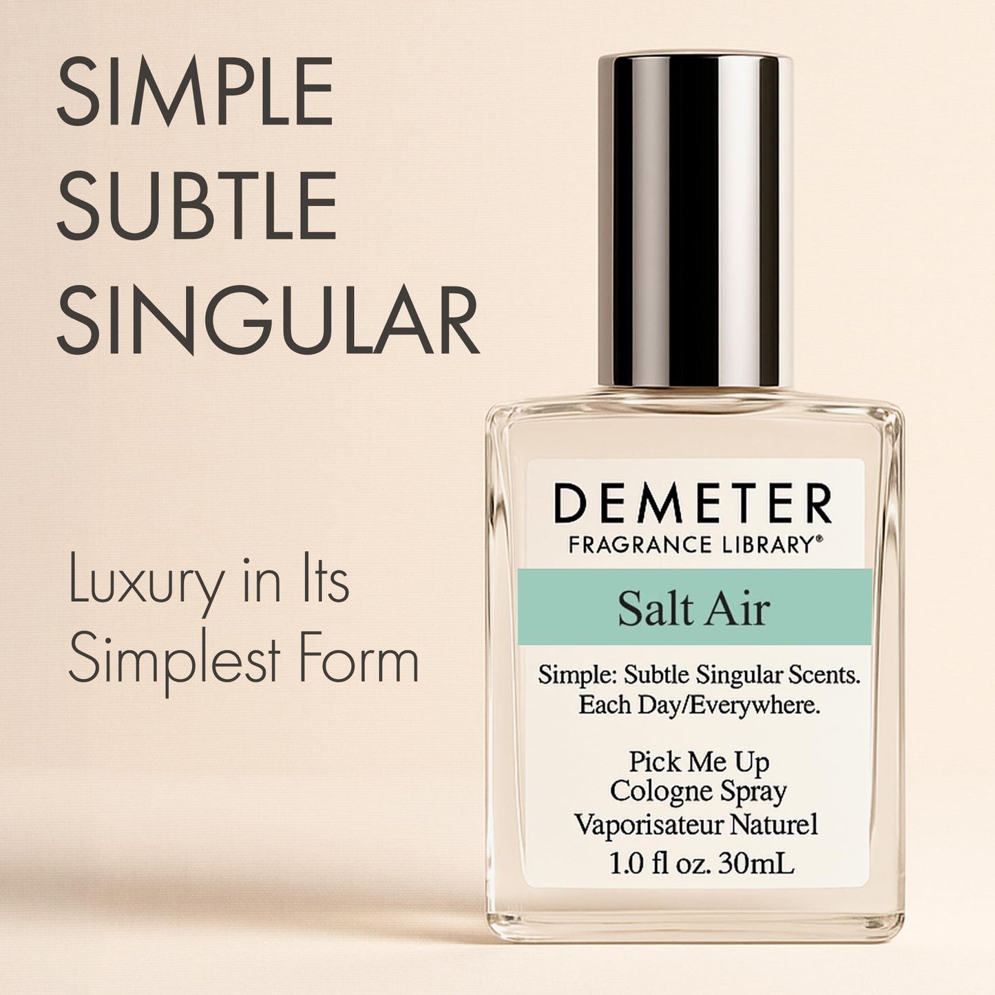 DEMETER Natural Perfume Spray Cologne for Women, Salt Air, 1 oz