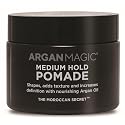 Argan Magic Medium Hold Pomade with Argan Oil | Shapes, Adds Texture, Increases Definition, Paraben Free (8 Oz)