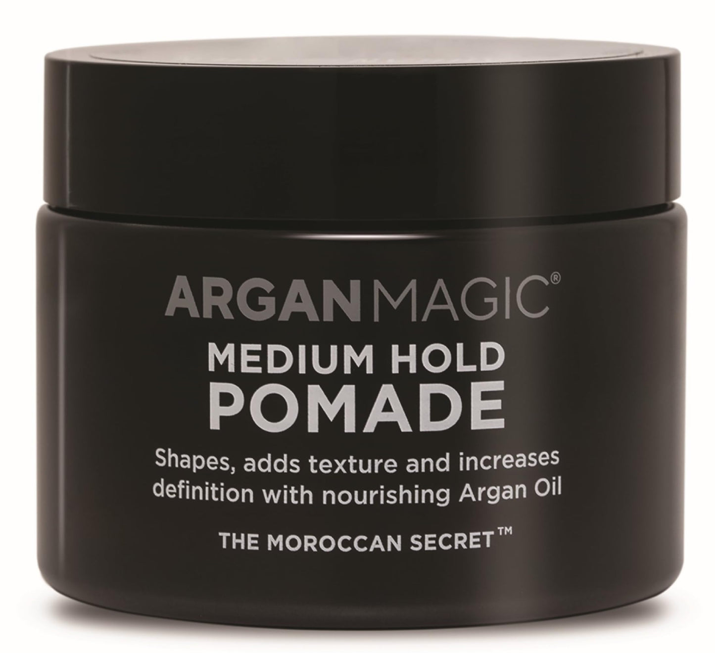 Argan Magic Medium Hold Pomade with Argan Oil | Shapes, Adds Texture, Increases Definition, Paraben Free (8 Oz)