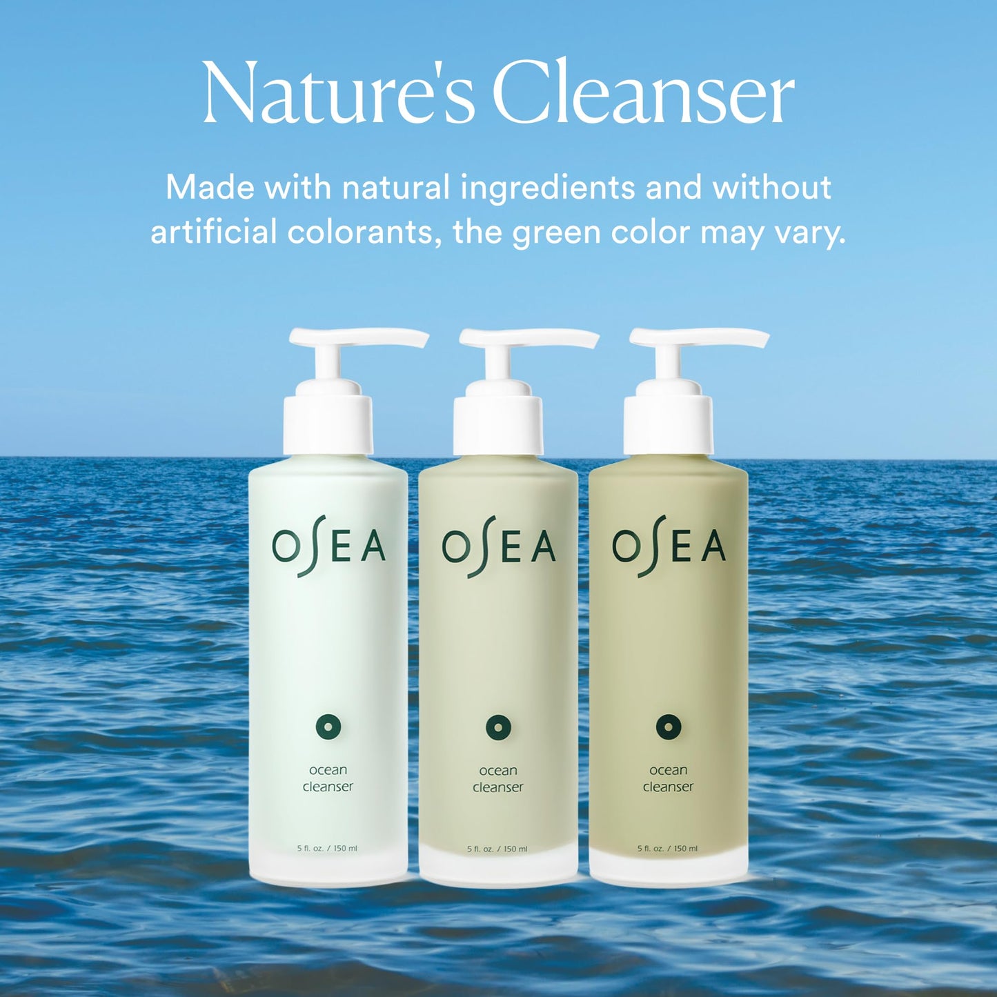 OSEA Ocean Cleanser 5 oz - Nourishing Facial Cleansing Gel - Mineral-Rich Face Wash - Gentle Face Cleanser - Clean Beauty Skincare - Vegan