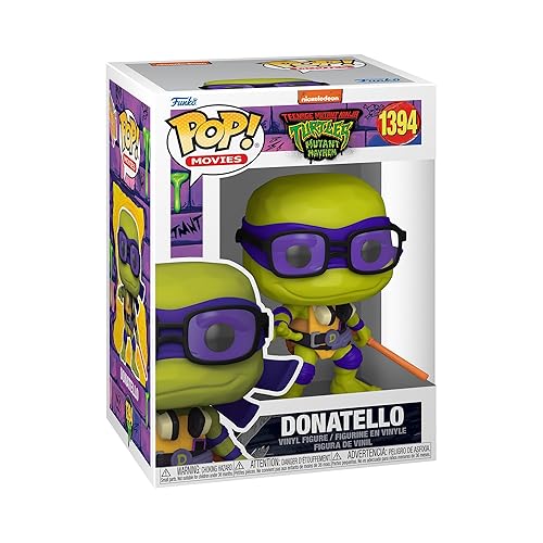 Funko POP! Movies: Teenage Mutant Ninja Turtles (TMNT) Donatello - Collectable Vinyl Figure - Gift Idea - Official Merchandise - for Kids & Adults…