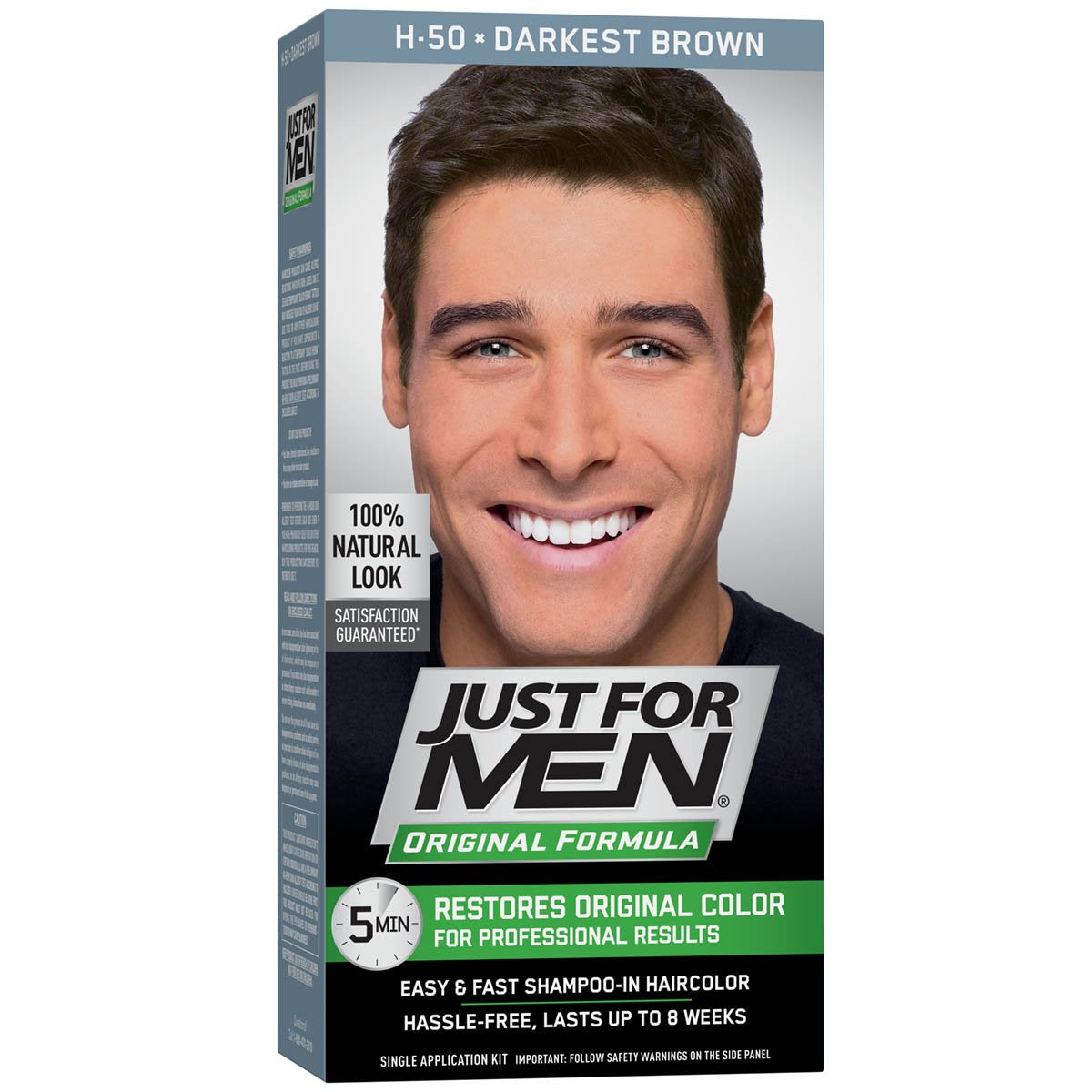 Just For Men Original Formula Hair Color, Darkest Brown