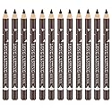 Go Ho 12 PCS Dark Brown Eyebrow Eyeliner Pencils,Sweatproof Eyebrow Pencil,Long-lasting Nice Color Eye Brow Gel Pen Makeup Brow Tint Sticks?Dark