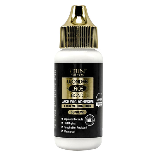 EBIN NEW YORK Wonder Lace Bond Supreme Hold Lace Wig Glue 1.15 Fl Oz Supreme, Maximum Strength, Waterproof, Quick Drying, Latex Free, Long Lasting Beauty & Personal Care EBIN NEW YORK