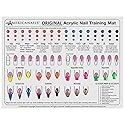 Americanails Acrylic Nail Training Mat - Silicone Trainer Sheet for Application Practice, Flexible Roll Up Pad Template for Acrylic Fingernails, Learn