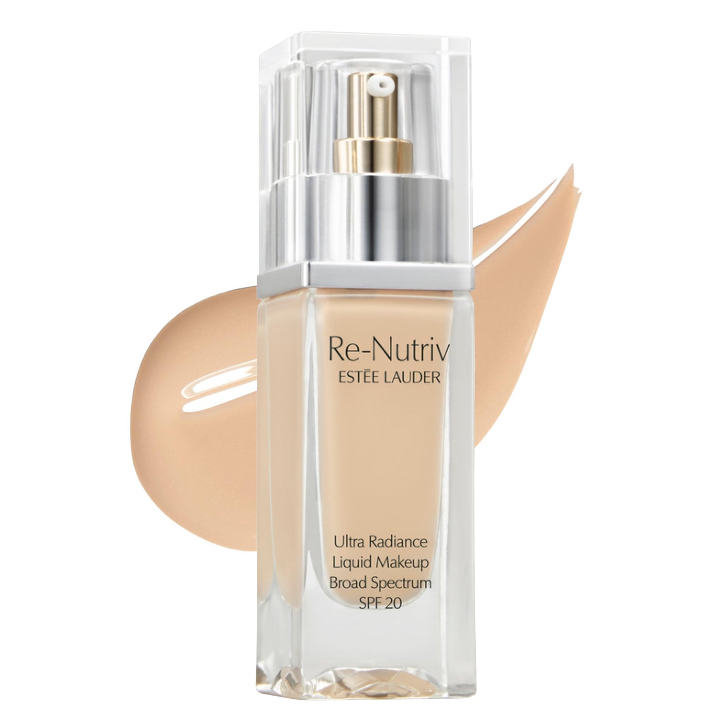 Estée Lauder Re-Nutriv Ultra Radiance Liquid Foundation SPF 20 | Luxurious, Hydrating, Long-Wearing, 1 Fl Oz, 2W0 Warm Vanilla