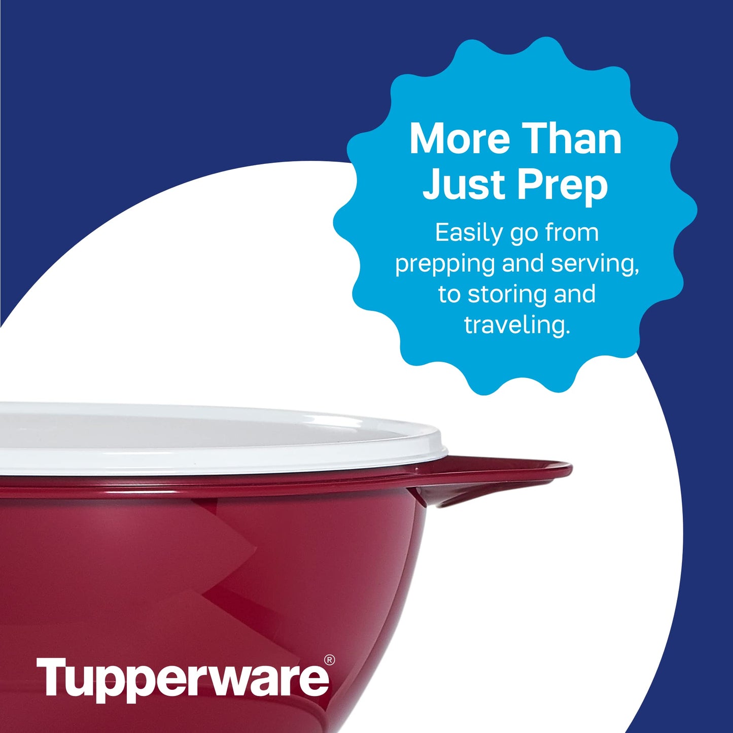Tupperware Brand Thatsa Medium Prep & Storage Bowl, 4.5L (19 Cup) - Dishwasher Safe & BPA Free - Airtight, Leak-Proof Food Container with Lid…