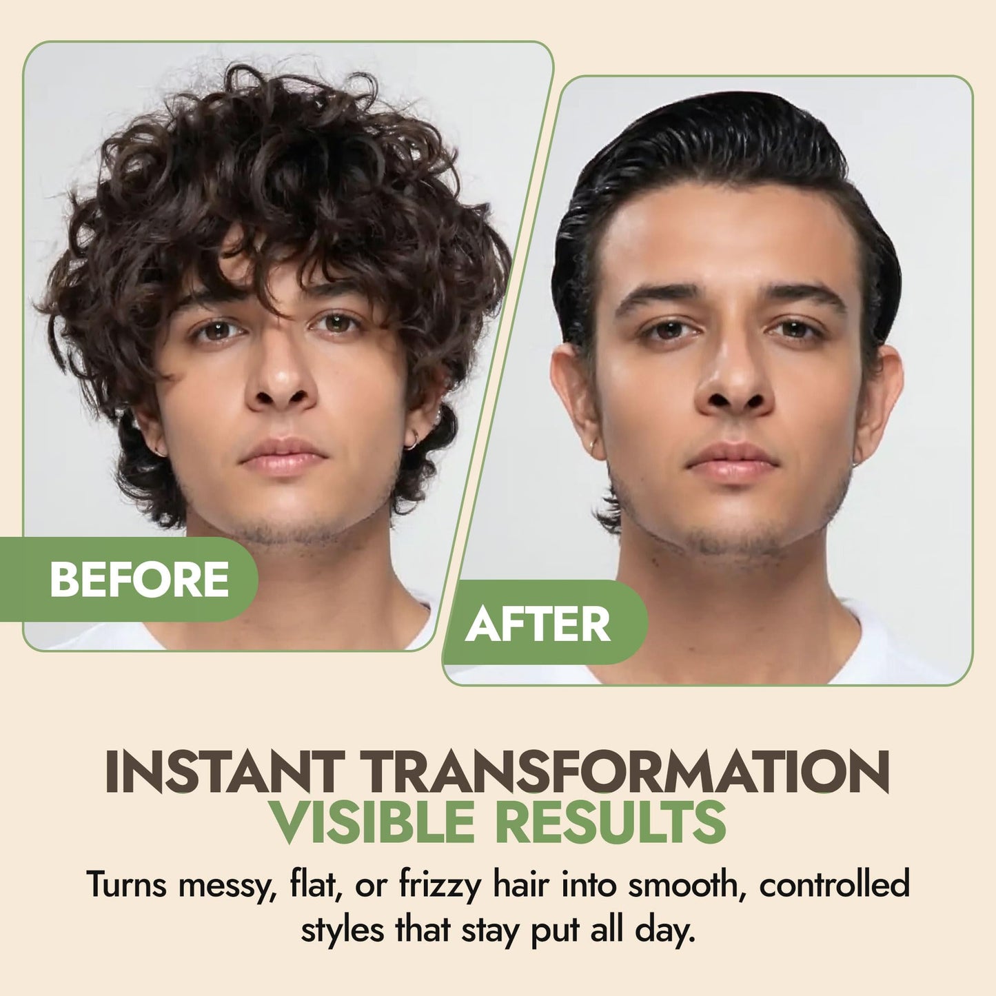 Nature’s Brand - Herbal Choice Mari Organic Hair Gel, 8 Oz - All-Day Hold for Curly & Straight Hair, Nourishing, Rosehip & Olive Oil Gel with Sweet