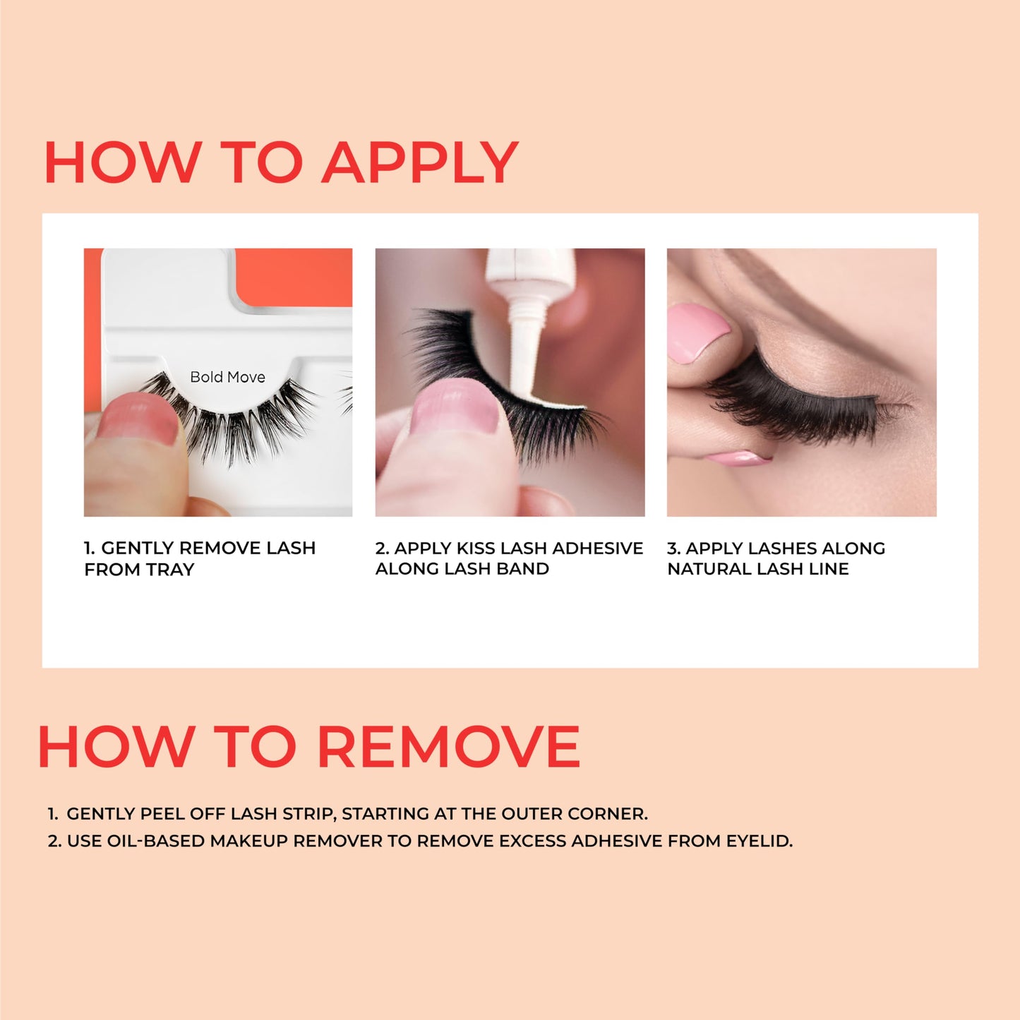 Kiss My Lash But Bolder, False Eyelashes, 'Bold Move', 12mm, Includes 1 Pair, Easy to Apply, Reusable Lash Clusters Beauty and Personal Care KISS