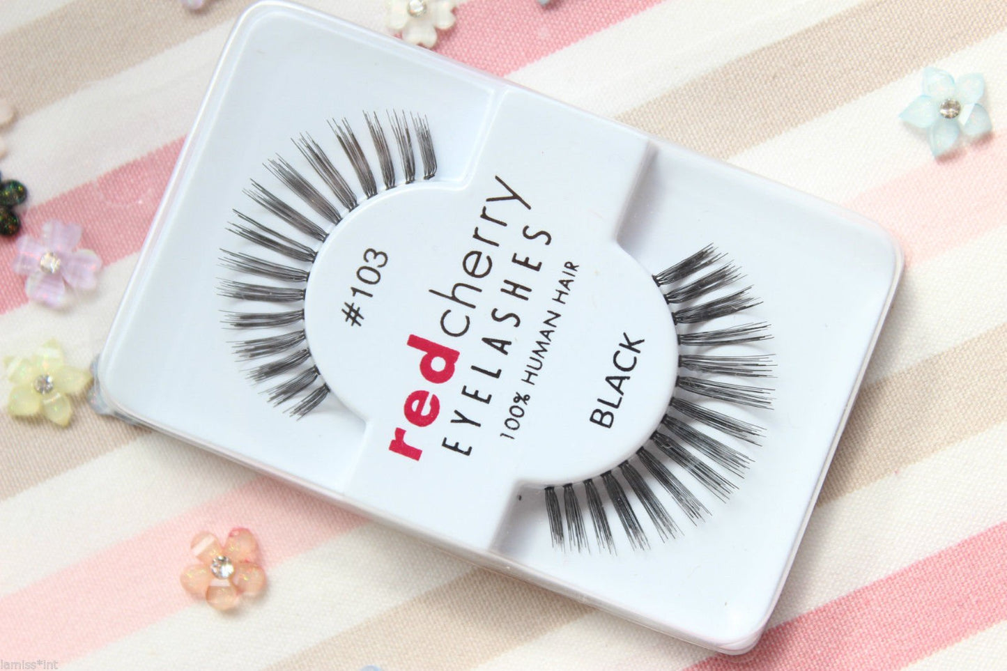 Red Cherry Eyelashes 100% human hair #103 (6 pairs pack) by Thorlight