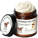 Starwise Beef Tallow for Skin, 100% Grass-Fed Whipped Beef Tallow and Honey Balm, Moisturizer for Face & Body, Natural Formula with Organic Jojoba