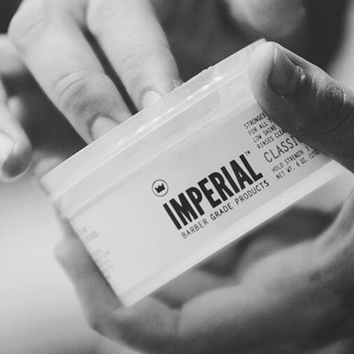 Imperial Barber Grade Products | Classic Pomade, 6 oz | Strong Hold | Low Shine | Water-Based | Easy to Wash Out | For Tight Holds and Styles