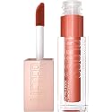 Maybelline Lifter Gloss, Hydrating Lip Gloss with Hyaluronic Acid, High Shine for Plumper Looking Lips, Sand, Rose Neutral, 0.18 Ounce