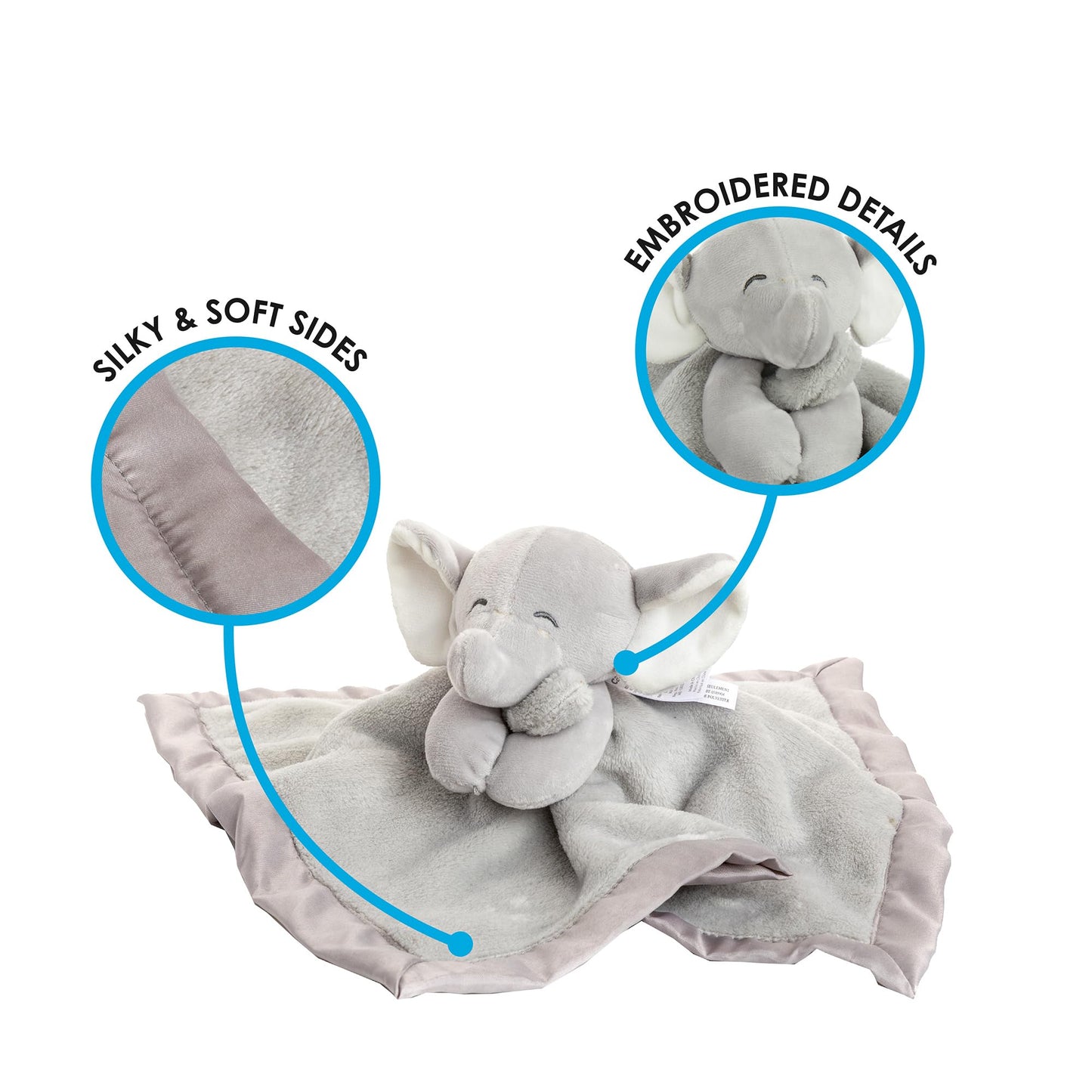 KIDS PREFERRED Carter's Baby Blanket Unisex Loveys for Babies Essentials, Newborn Boys and Girls Security Blankets with Soft Minky Fabric, Snuggle…