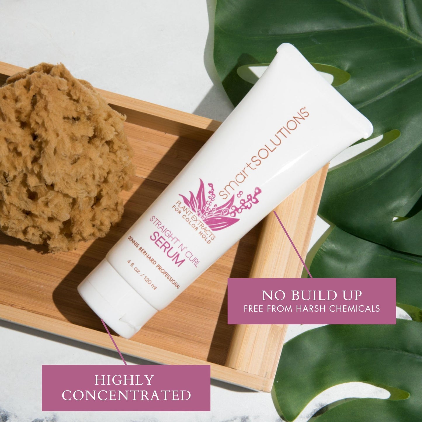 SMART SOLUTIONS Straight N' Curl Serum 4 oz, | Smooths & Straightens | Curves & Curls | Paraben-Free | Plant-based