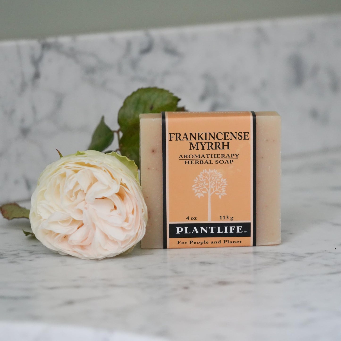 Plantlife Frankincense Myrrh Bar Soap - Moisturizing and Soothing Soap for Your Skin - Hand Crafted Using Plant-Based Ingredients - Made in California