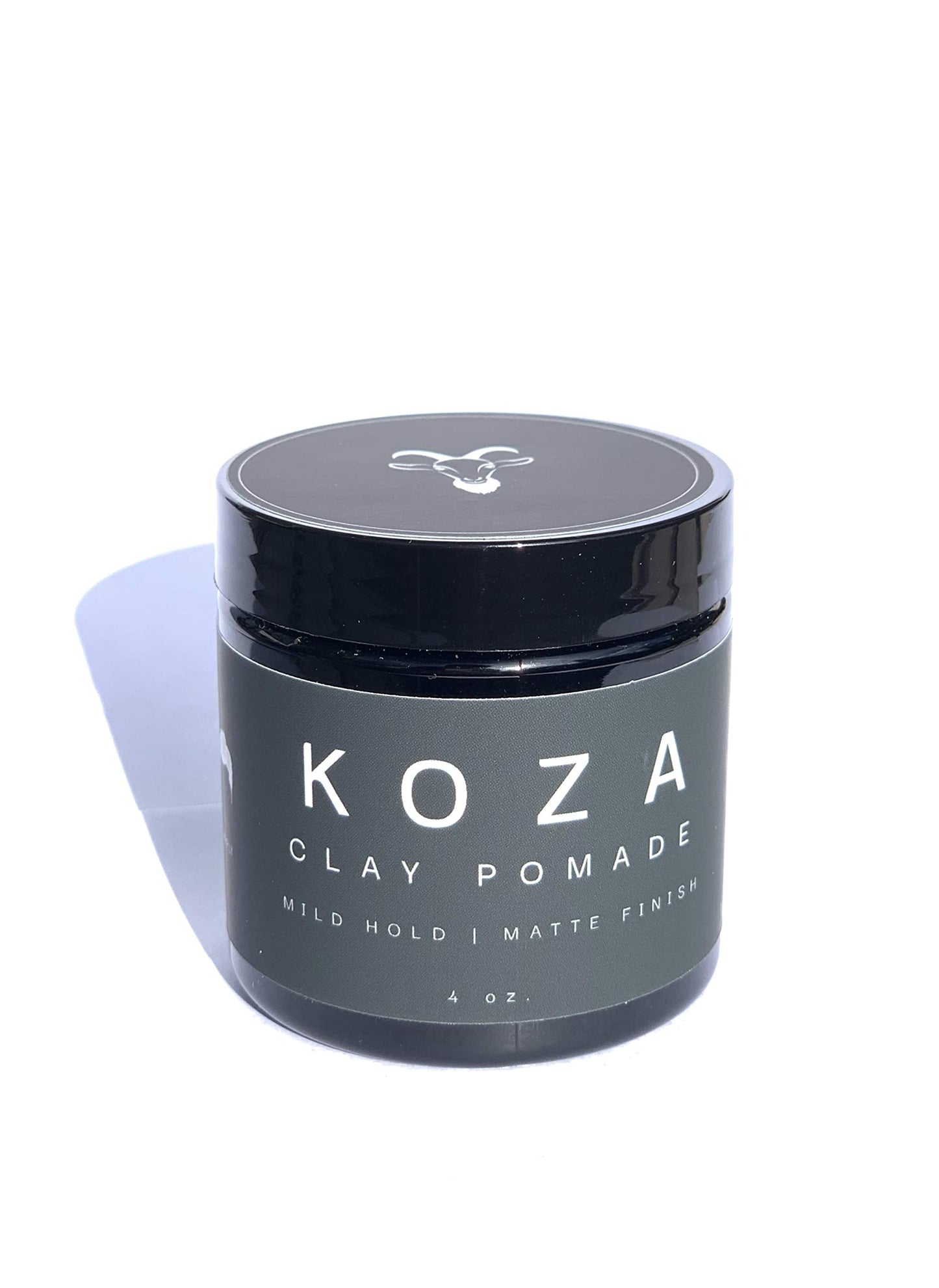 Koza Organic Hair Styling Pomade, Mild Hold with Matte Finish, No Harsh Chemicals, 4 oz, 5 Ingredients