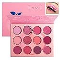 Pink Eyeshadow Palette,12 Colors Peach Matte & Shimmer Highly Pigmented Pink Mini Makeup Eyeshadow Pallet, Warm Natural Blendable Long Lasting