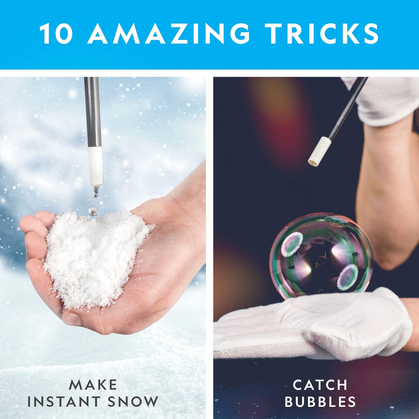 National Geographic Magic Chemistry Set – Kids Science Kit with 10 Magic Tricks, Fun STEM Experiments & Science Toys Gift for Boys & Girls 8-12
