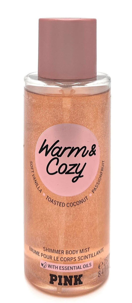 Victoria's Secret Pink Warm & Cozy Shimmer Scented Body Mist 8.4 Fluid Ounce Spray