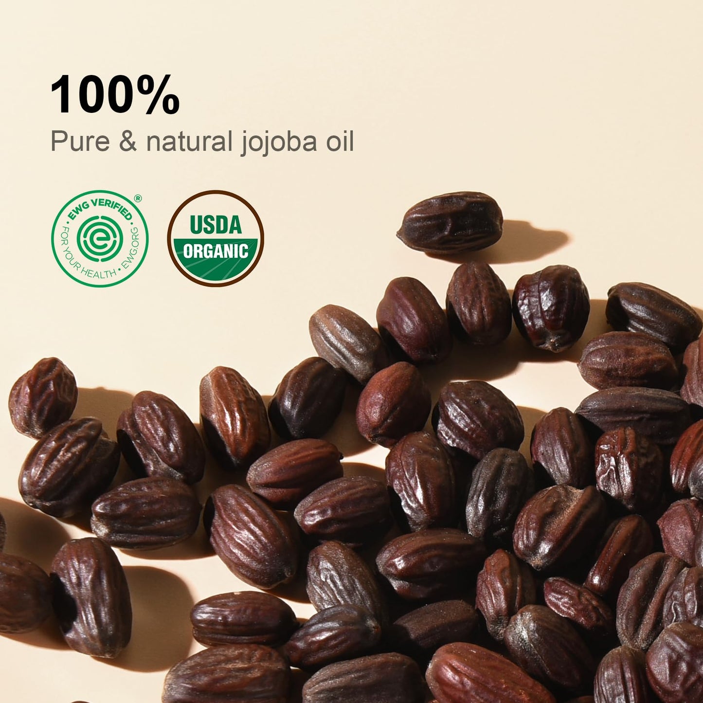 Yoken Organic Jojoba Oil 16oz, USDA Certified Cold Pressed for Skin Care Beauty and Personal Care Yoken