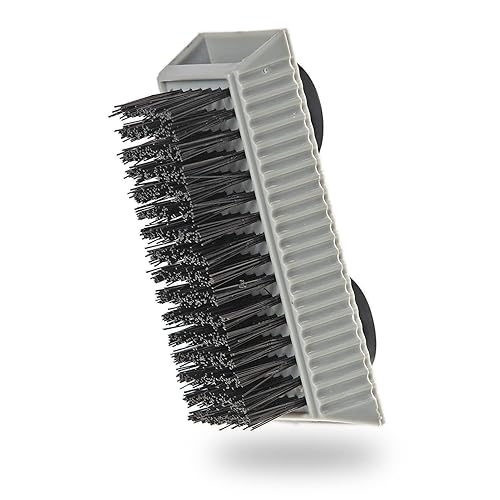 Grip Clean Nail Brush for Cleaning Fingernails - Heavy Duty Nail Brush with Extra Stiff Bristles - Fingernail Brush & Nail Scrubber Brush with Suction