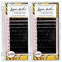 Lyon Lash Eyelash Tray (0.15 Mixed Tray, C Curl, D Curl) - Eyelash Extension Practice Kit Supplies for Beginner