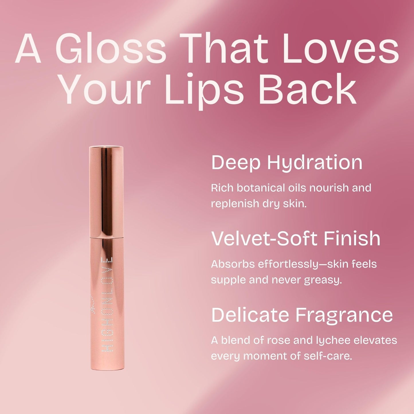 HIGHONLOVE Lip Gloss - Clear Plumping Lip Gloss, Hydrating Formula with a High Shine Finish, Wear Alone or On-Top of Color - Vegan & Cruelty Free (3.5