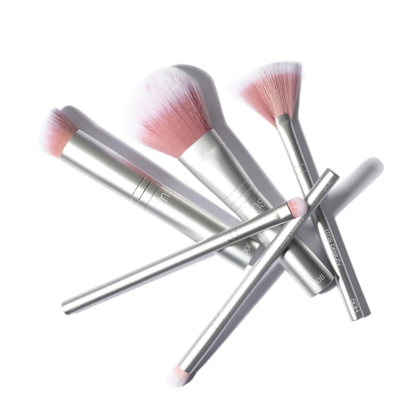 RMS Beauty Skin2Skin Fan Brush - Vegan Synthetic Highlighter Brush for Face & Body - Loose Powder Face Blender for Streak Free Blush & Bronzer