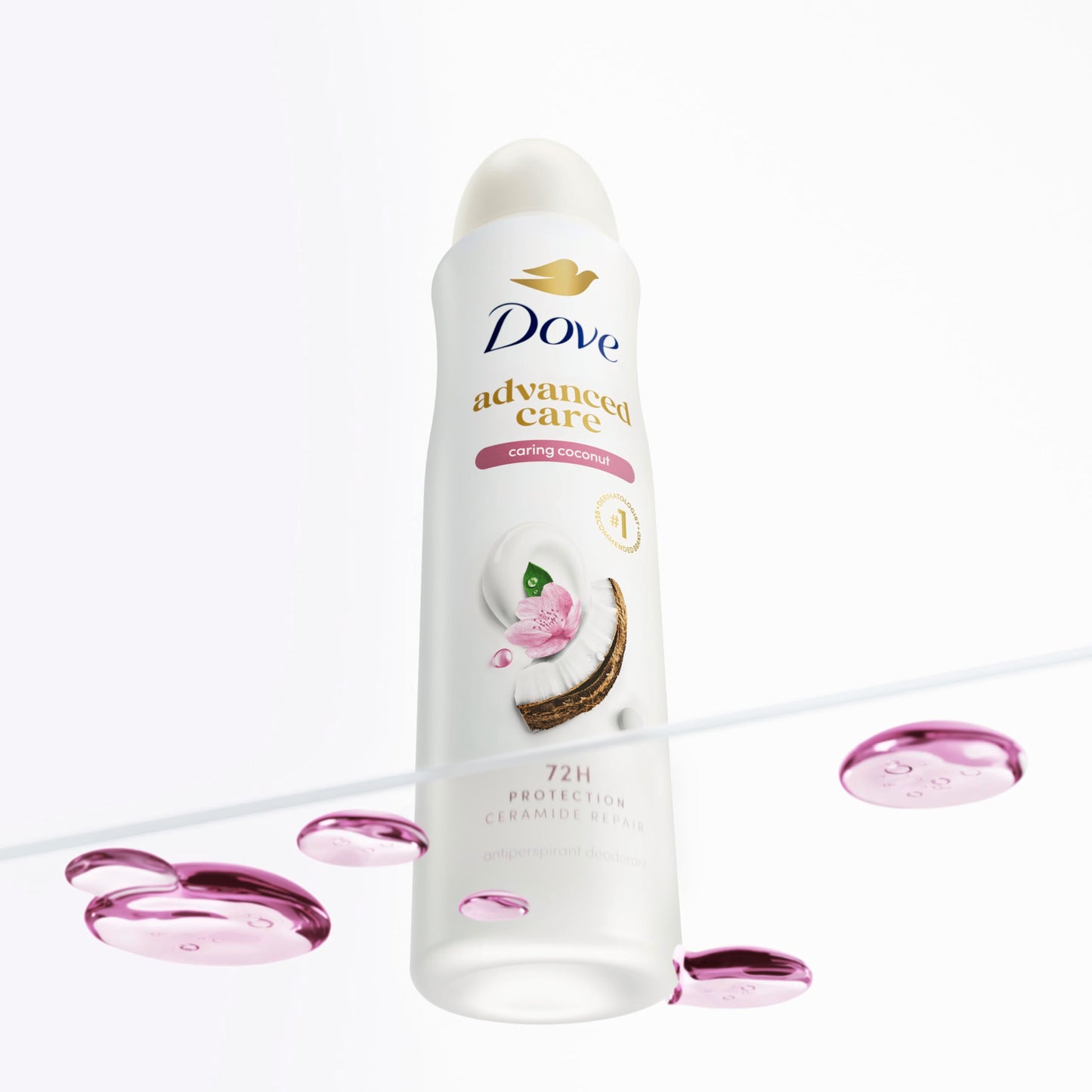 Dove Advanced Care Dry Spray Antiperspirant Deodorant For Women Caring Coconut With 48 Hour Protection, Soft And Comfortable Underarms 3.8 oz Beauty and Personal Care Unilever