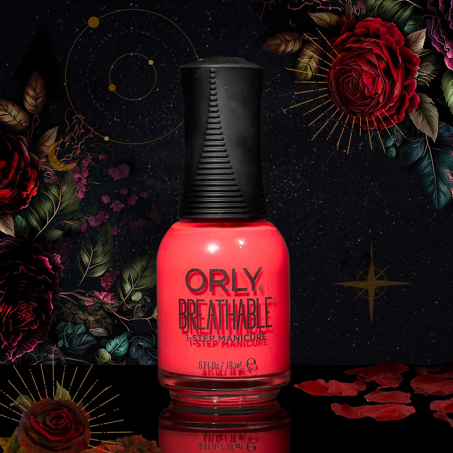 Orly Breathable Nail Polish | All in One Nail Color for Fall and Winter | Opulent Reds and Lush Pinks Shimmer Cremes 0.6fl oz (Aphromite) Beauty & Personal Care Orly
