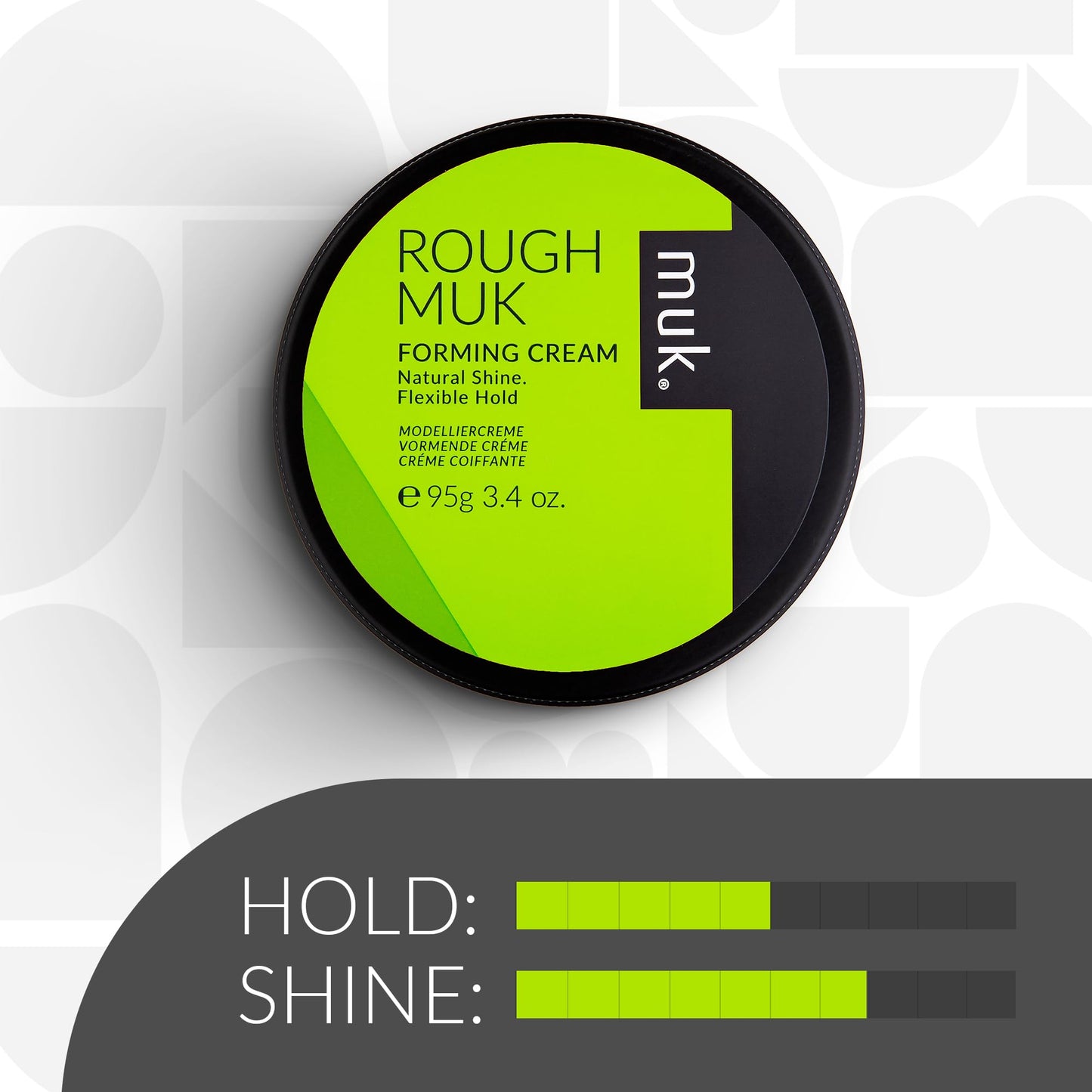 MUK. Haircare Rough Flexible Hold Forming Cream, Natural Sheen Cream - 3.4oz